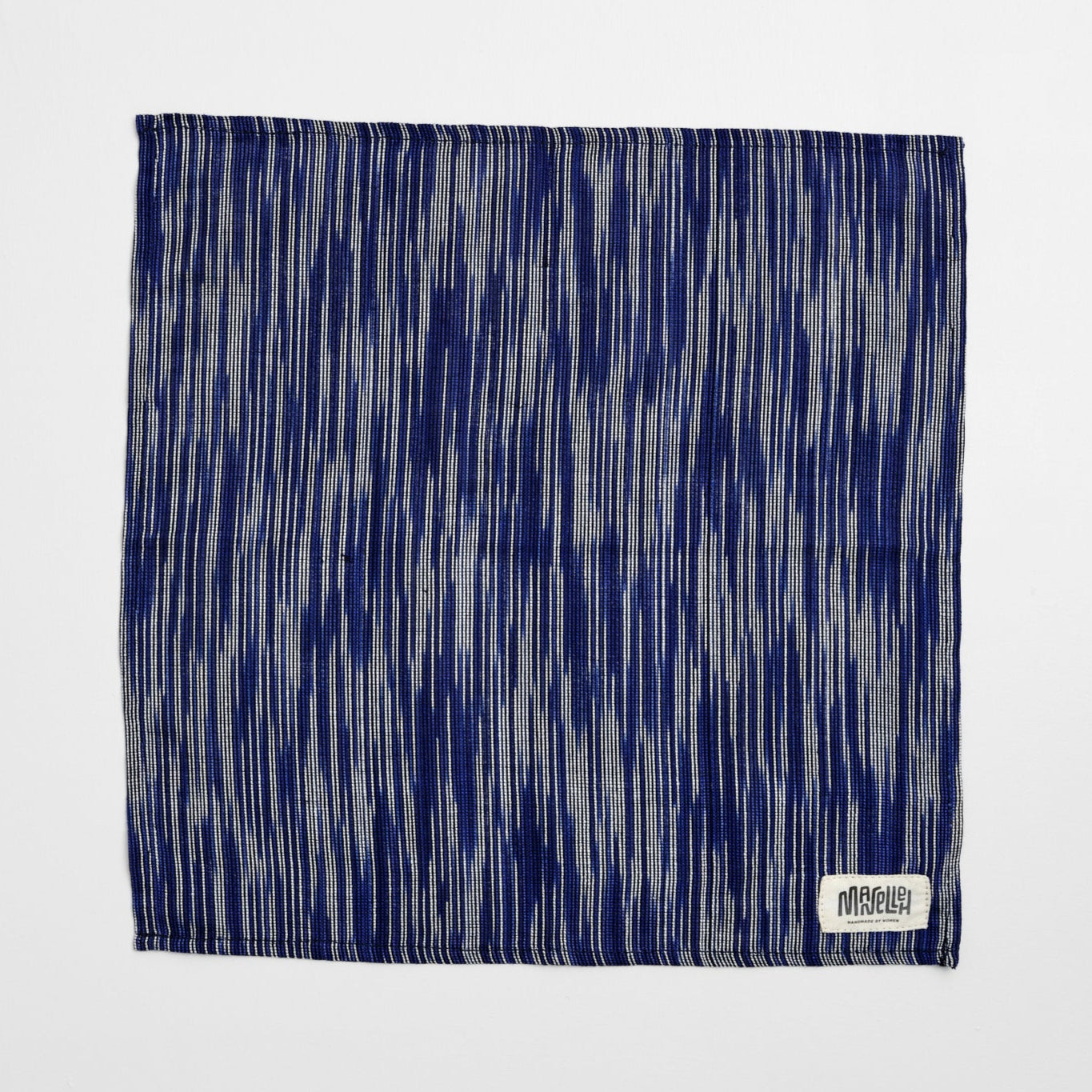 Stofserviet 4 stk. (Blå ikat)