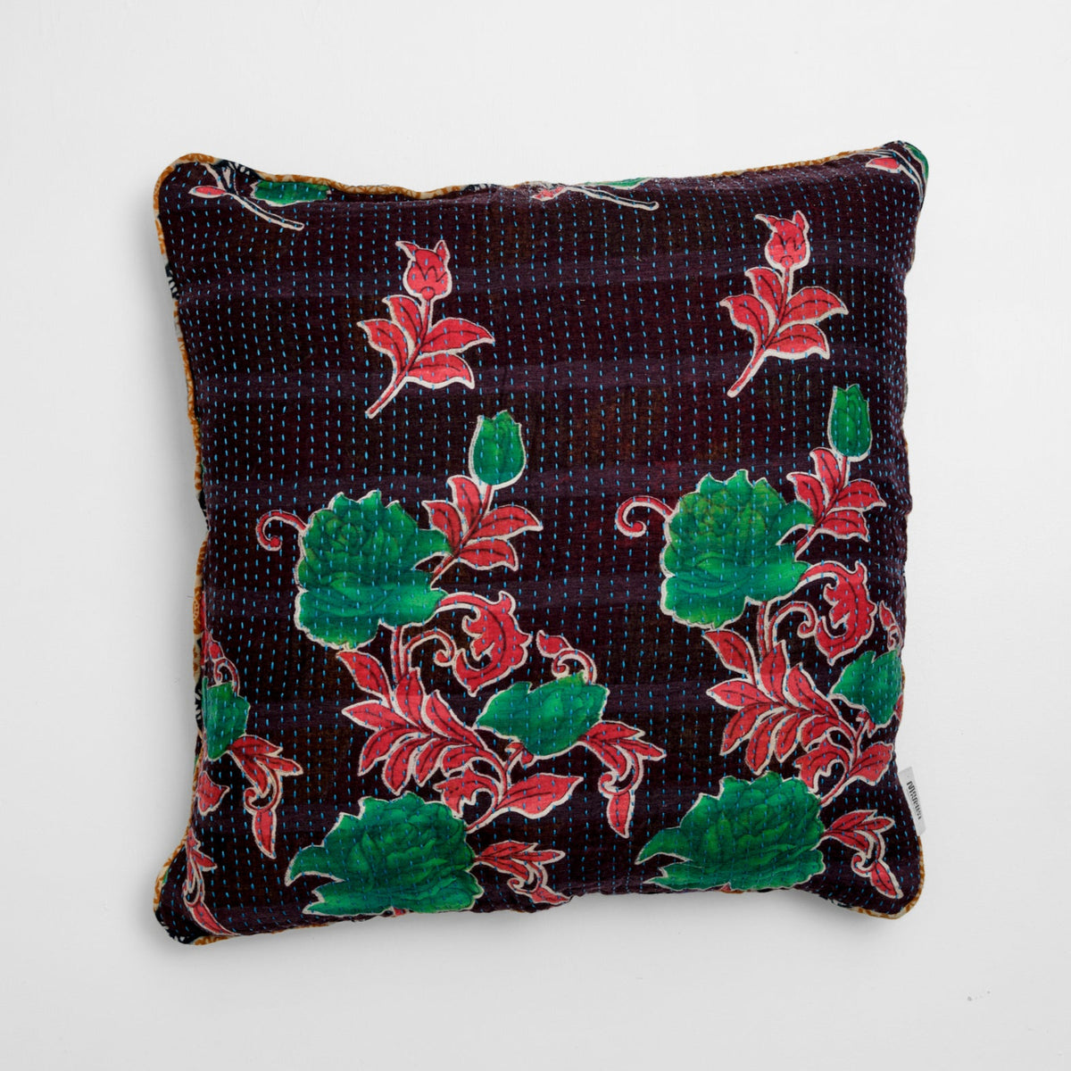 Unika kantha sari bomuldspude 50 x 50