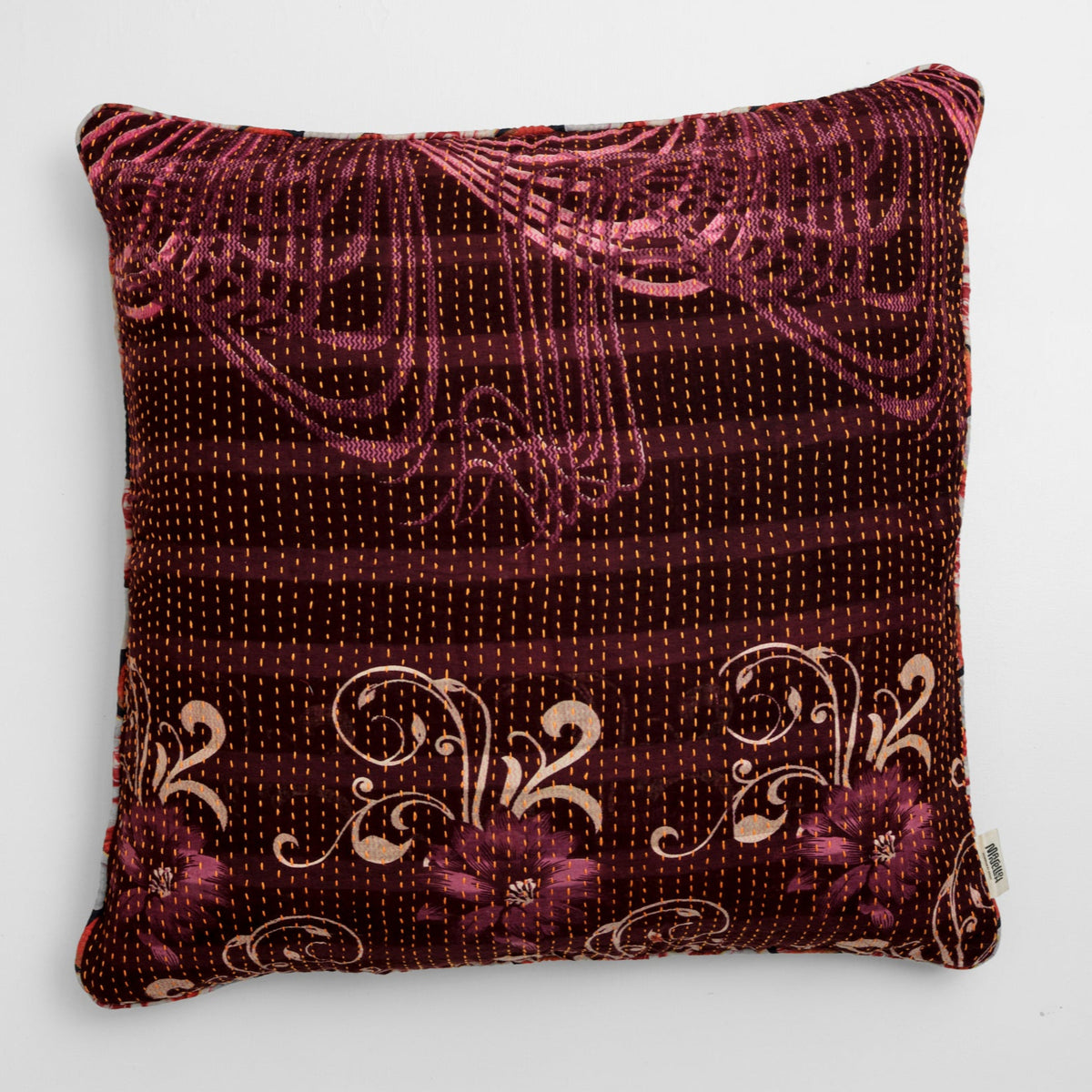 Unika kantha sari bomuldspude 60 x 60