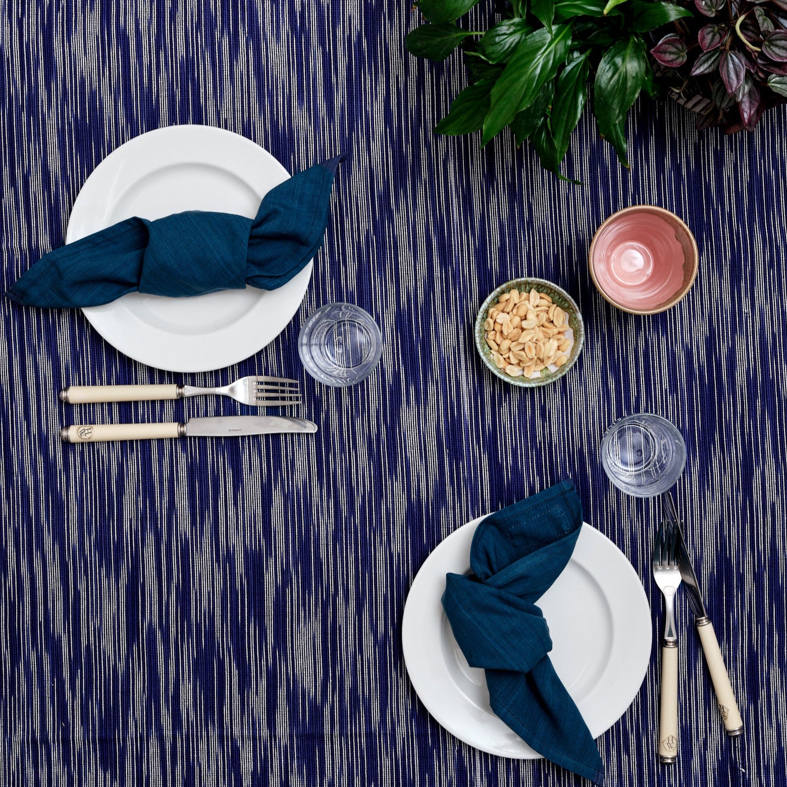 Stofserviet 4 stk. (Blå)