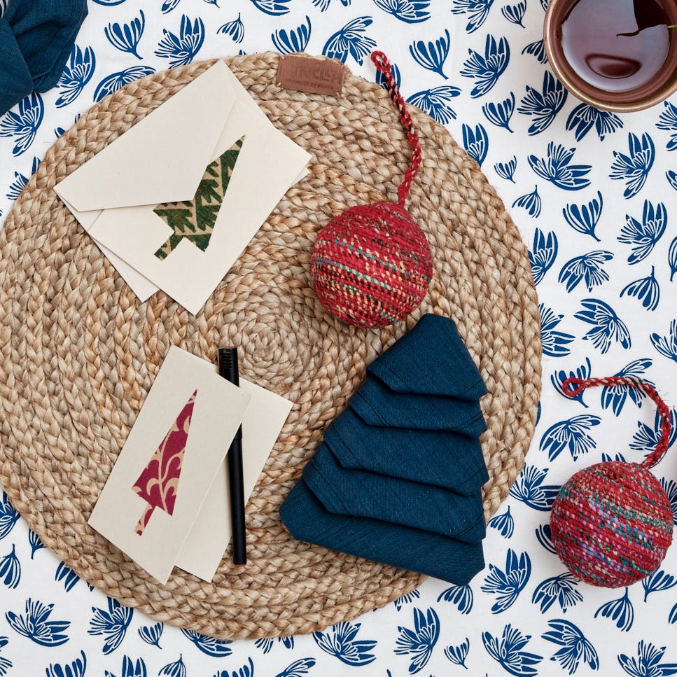 Julekort 4 stk. (dobbeltkort med konvolutter)