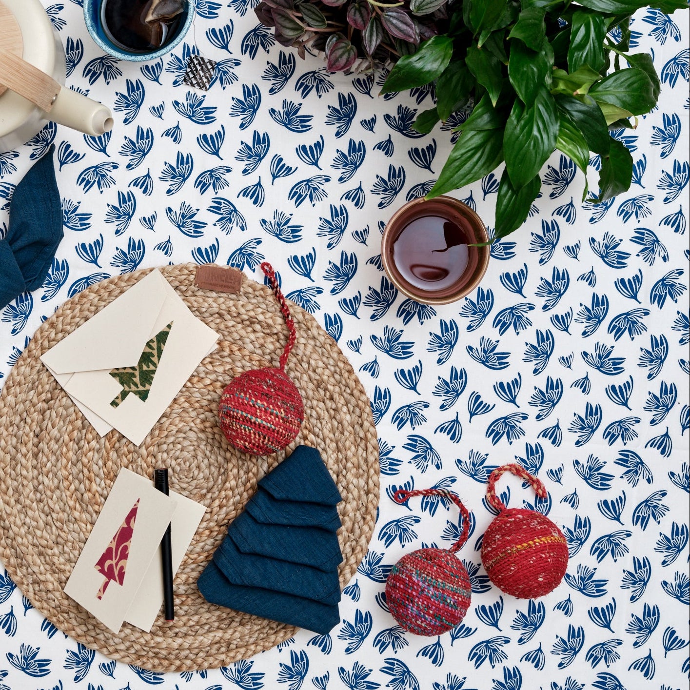 Julekugler 3 stk. (røde)