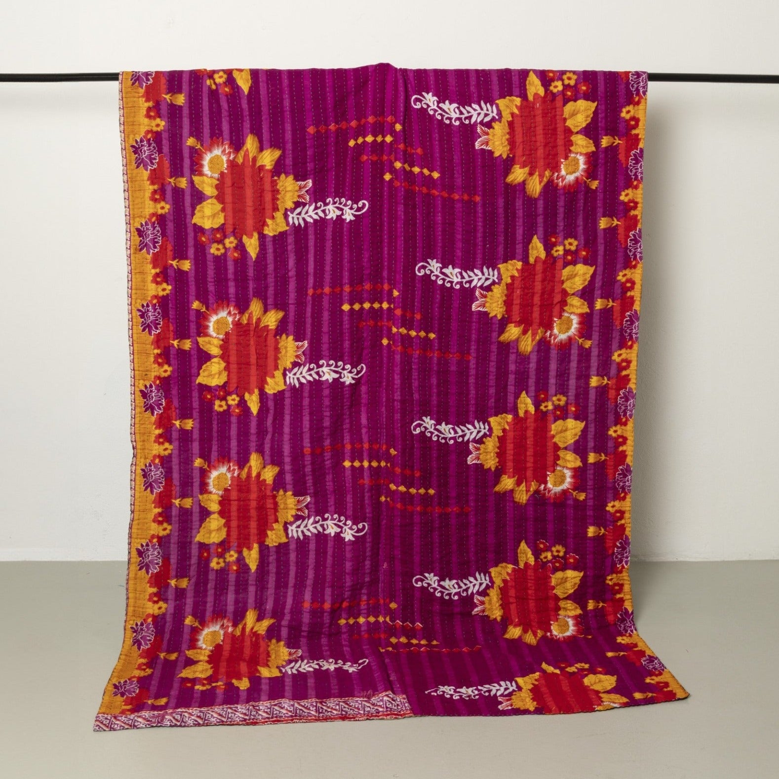 <tc>Cotton kantha blanket 140 x 200 cm</tc>