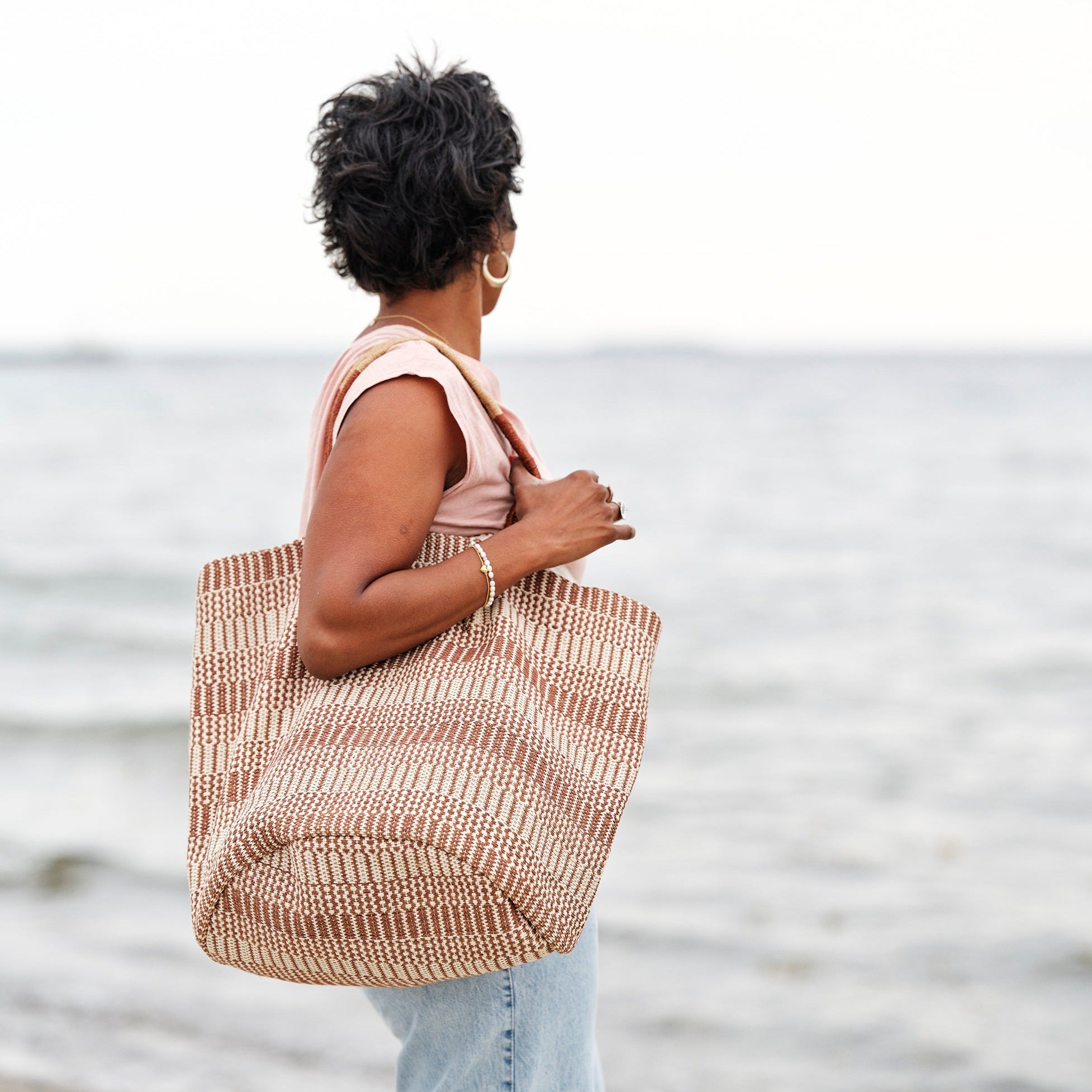 Weekend bag (brown jute)