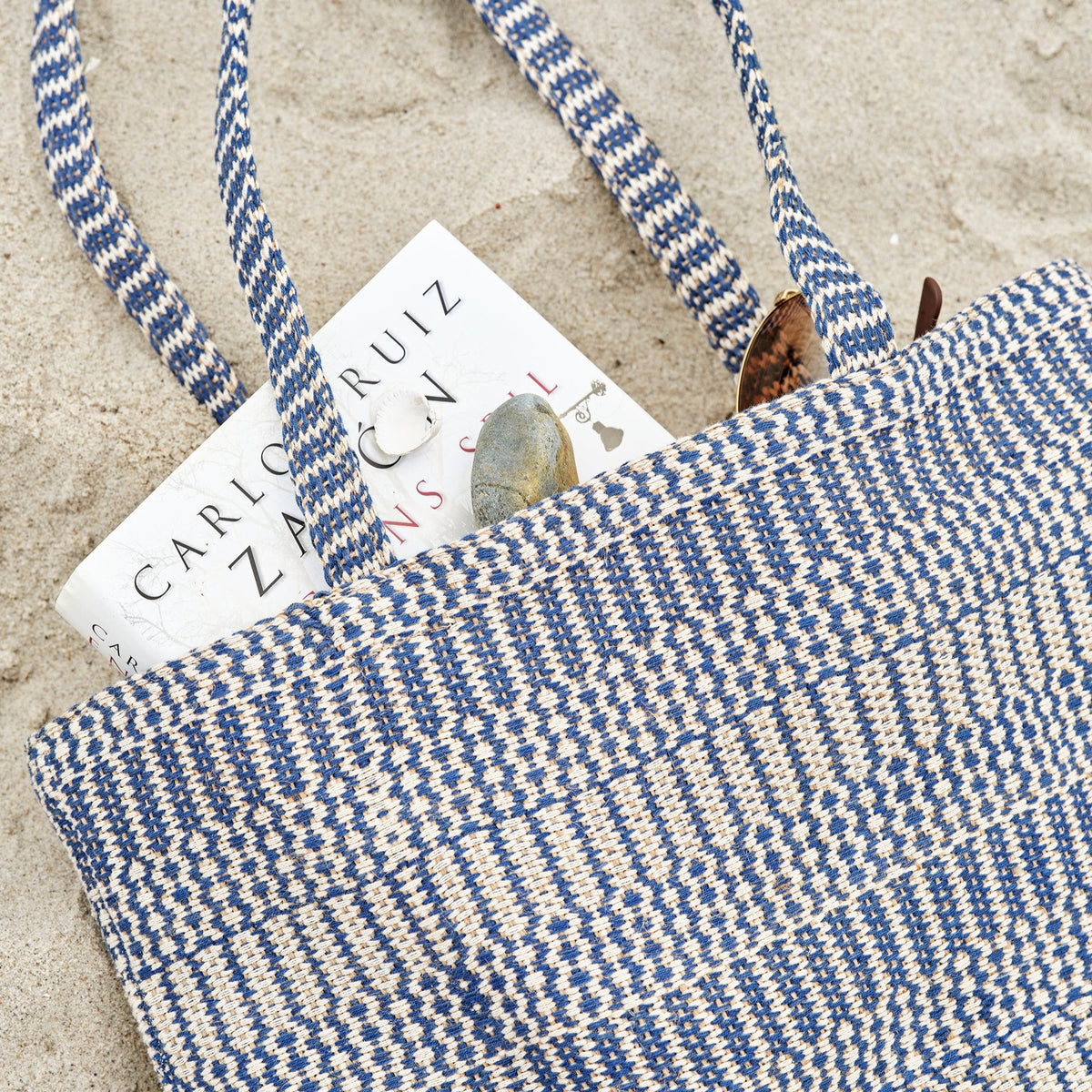 Shopper (blå jute)