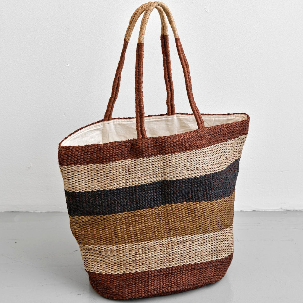 Weekend bag (multi-colored striped)