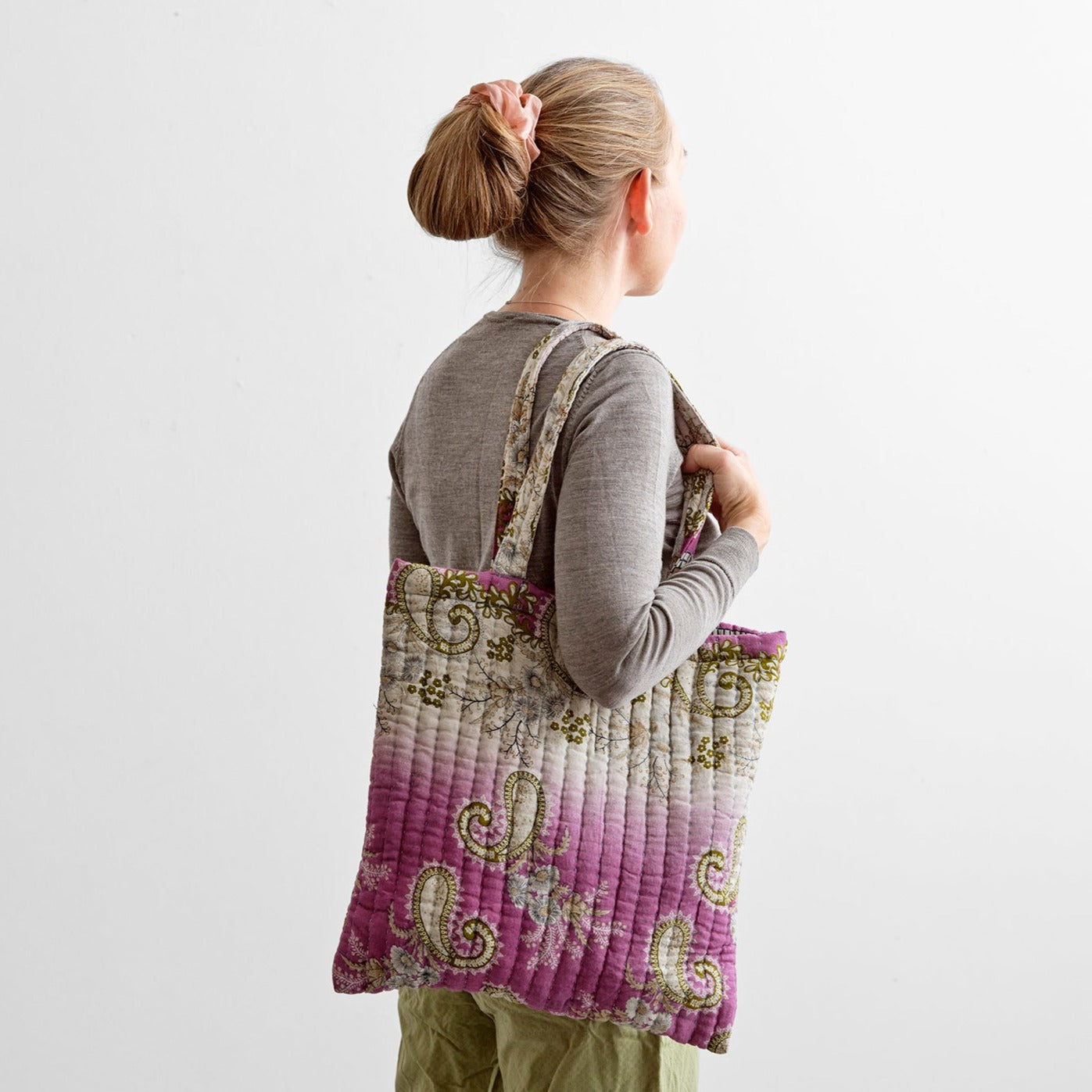 Cotton sari shopper