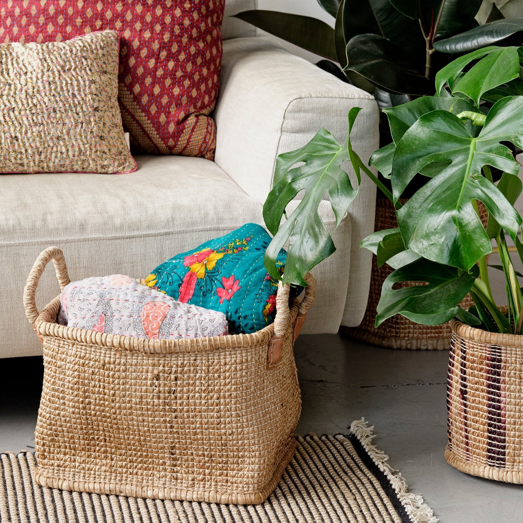 Jute basket (large)