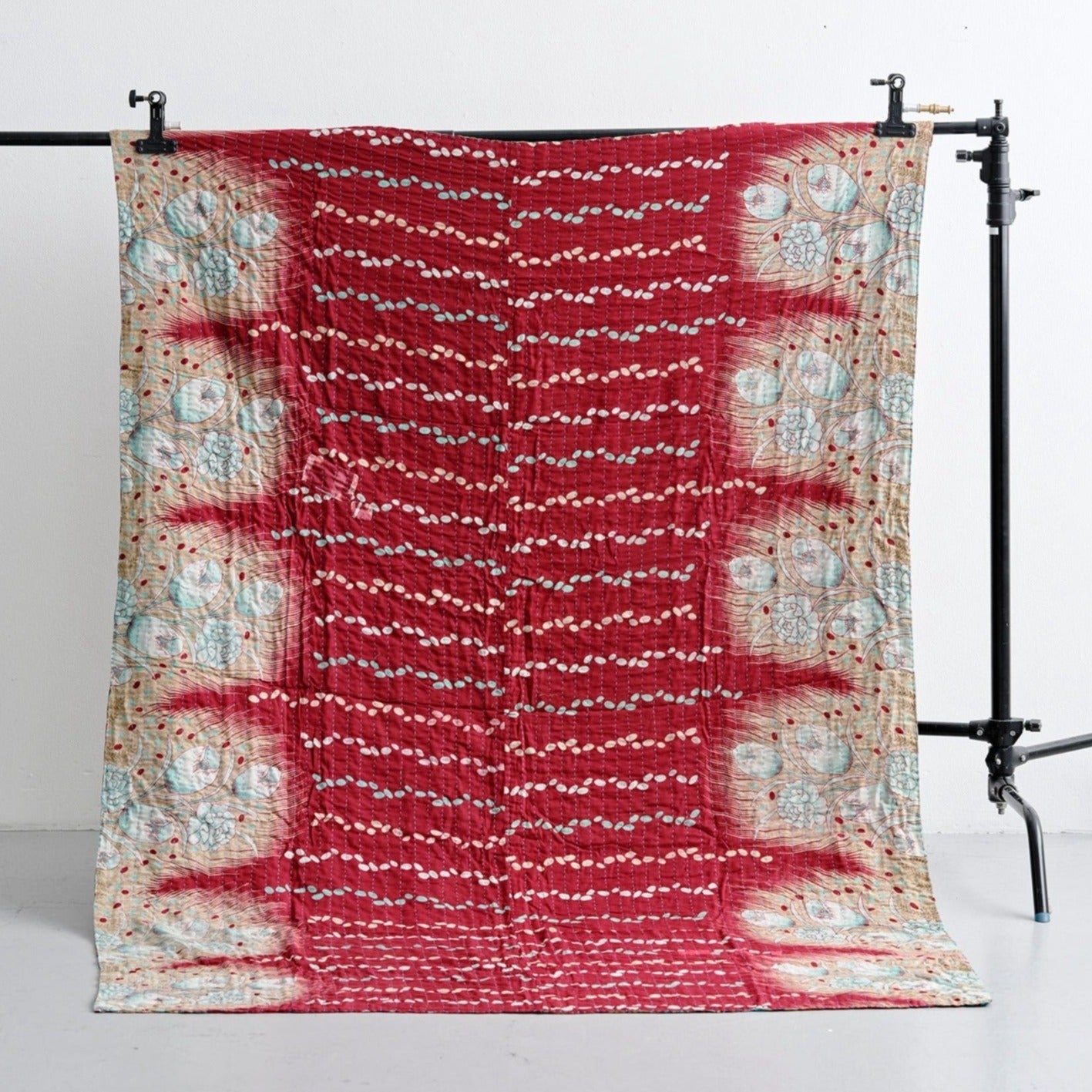 <tc>Unique sari kantha blanket 140 x 200 cm</tc>