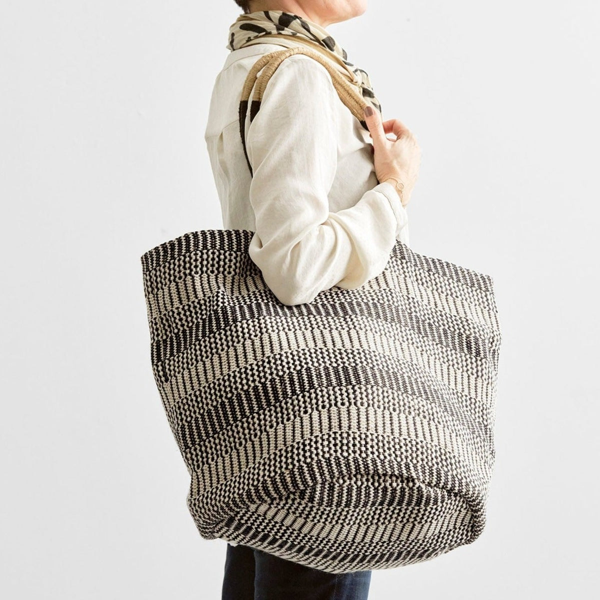 Weekendtaske (sort jute)
