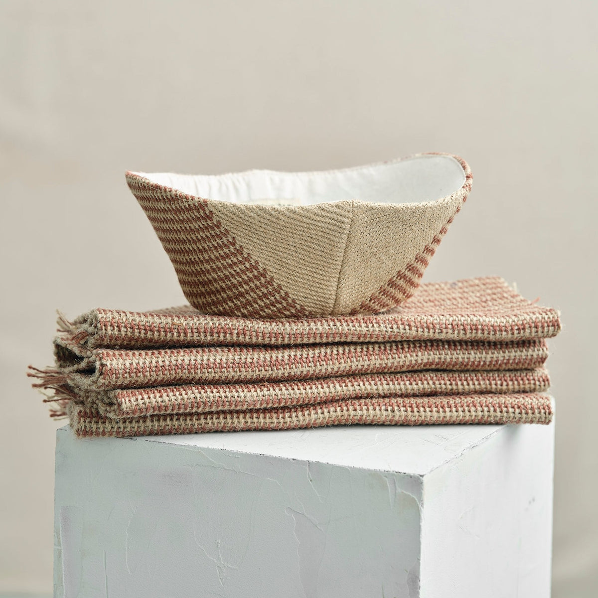 Dækkeserviet (jute/brun)