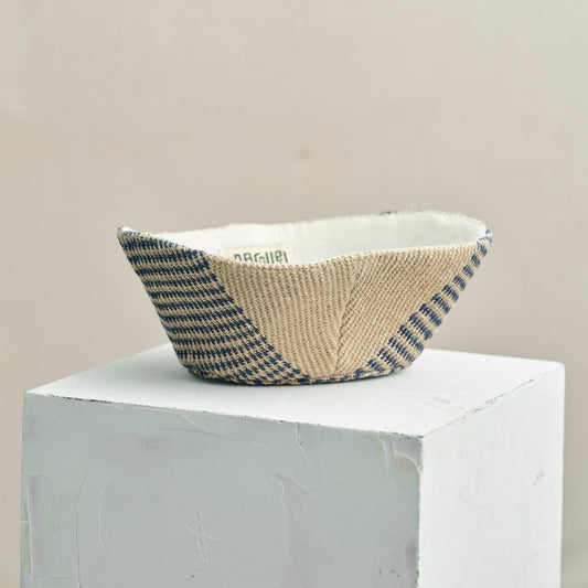 Bread basket (jute/blue)